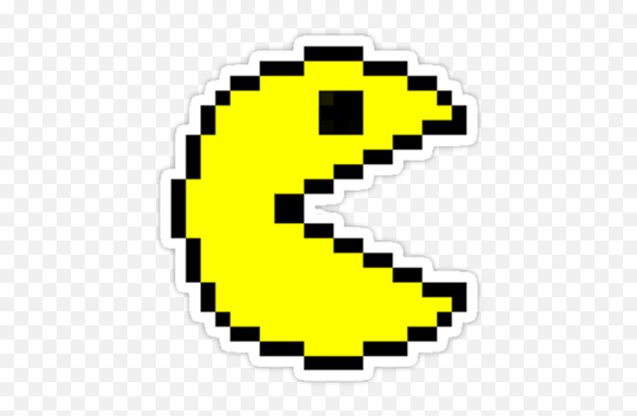 Pacman Sticker - Sticker Mania Pixel Green Mushroom Mario Emoji,Pac-man Emoji