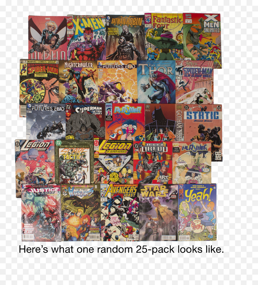 25 Random Marvel And Dc Comic Books - Superhero Emoji,Bucky Badger Emoji