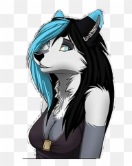 Furry Furries Furryfandom Sticker - White Anime Furry Wolf Emoji,Why Do Furries Use Lipstick Emoji