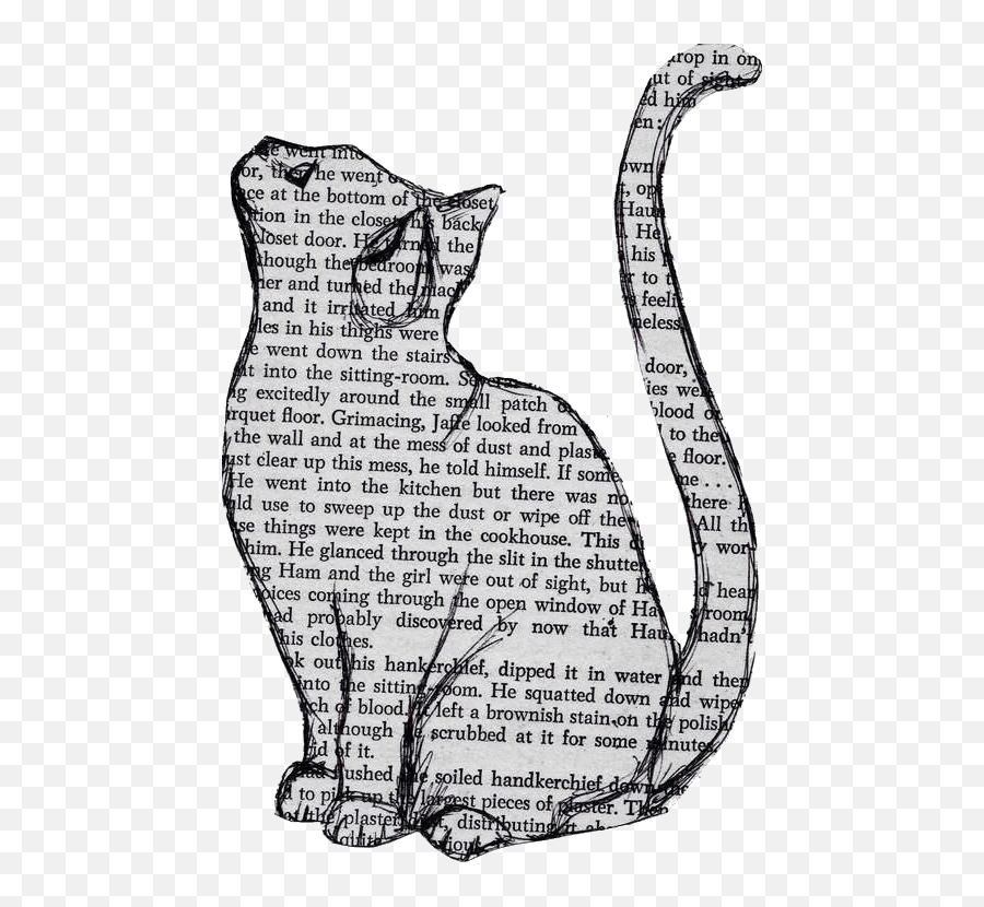 Gatos Coronas Emoji Sticker - Newspaper Art Cat,Sight Emoji