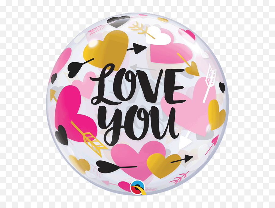 Valentineu0027s Love You 22 Bubble Balloon - 49331 Balloon Emoji,Emoji Door Decs