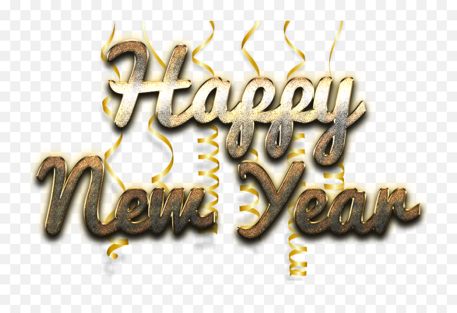 Happy New Year Png Images Transparent - Transparent Happy New Year Text Png Emoji,2017 Happy New Year Motorcycle Emoticons