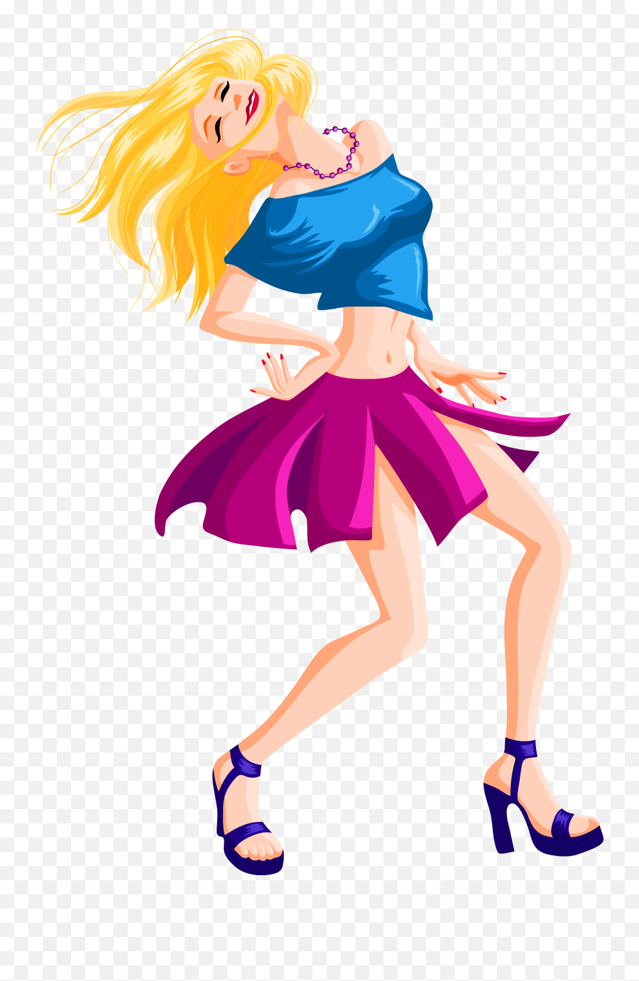 Twirl Png - Girls Dancing Vector Png Emoji,2 Dancing Woman Emoji