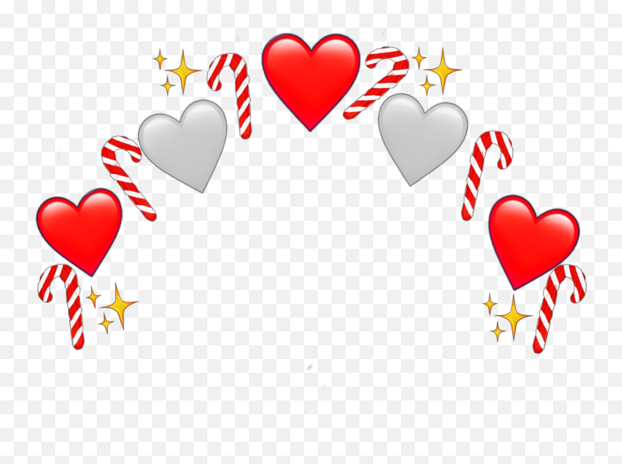 Heartcrown - Girly Emoji,Xmas Candy Cane Emojis