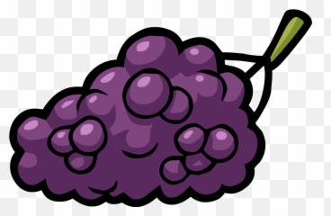 Grape Clipart Fruit Individual - Club Penguin Smoothie Smash Fruits Emoji,Smoothie Emoticon