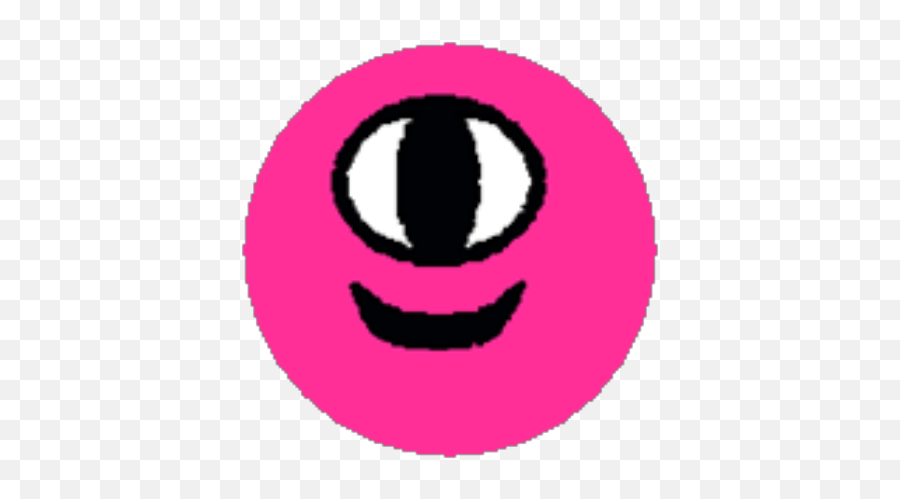 Pink Cyclops - Bowser Castle Emoji,A Cyclops Emoticon Smiley
