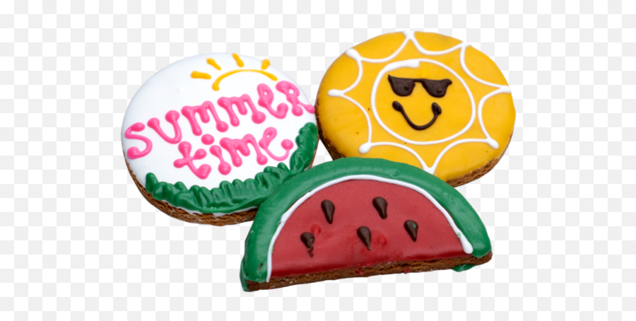 Summer Cookies For Dogs - Cake Decorating Supply Emoji,Baked Potato Emoticon