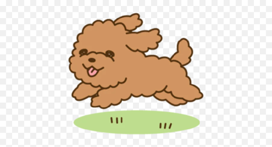 Telegram Sticker - Toy Dog Emoji,No Show Poodle Emoticon