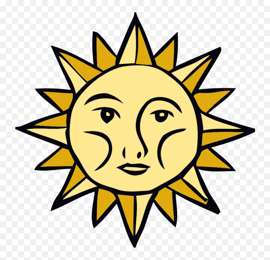 Free Sun Clipart - Federation Of Young European Greens Png Sun Face Clipart Emoji,Pretzel Emoji Iphone
