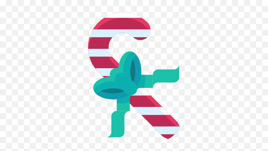 Candy Cane Candy Christmas Text Symbol For Christmas - 512x512 Emoji,Text Emoticon Phone Symbols