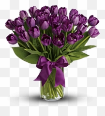 Passionate Purple Tulips Bouquet 102 Deluxe Tulips Emoji,Virtual Flower Bouquet Emoticon