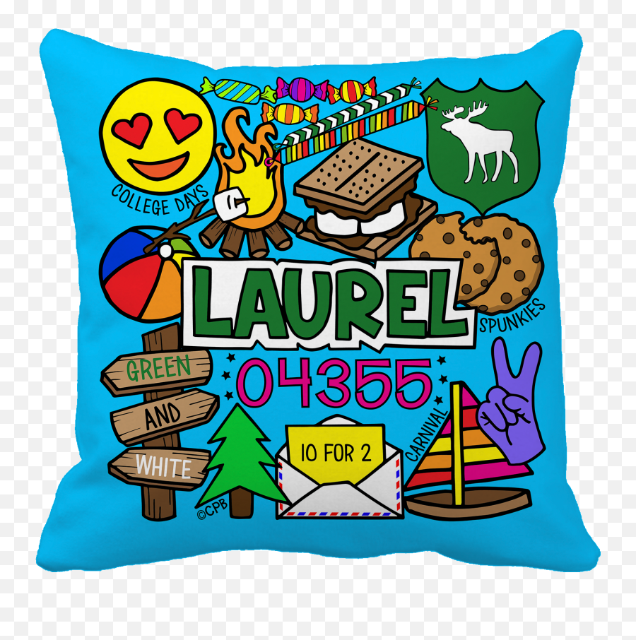 Camp Collage Pillows Emoji,Emojis Pillows For Girls