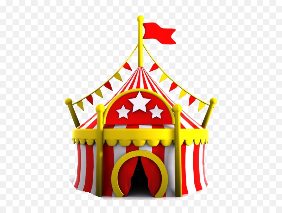 Circus Clipart Event Tent - Cartoon Circus Tents Imagen De Circo Para Imprimir Emoji,Pizza Tent Emoji