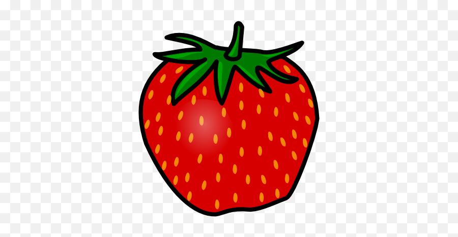 Strawberry Clipart Black And White Free Clipartpost - Clipartix Emoji,Strawberry Emoji On Transparent