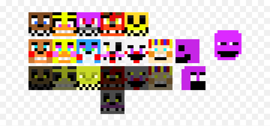 Pixel Art Gallery Emoji,Purple Guy Emoji Copy And Paste