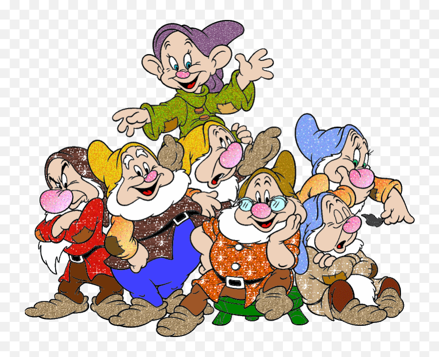 The Painting Cartoon Art Disney Favorites Snow White - Seven Dwarfs Clipart Emoji,Nani Emoji