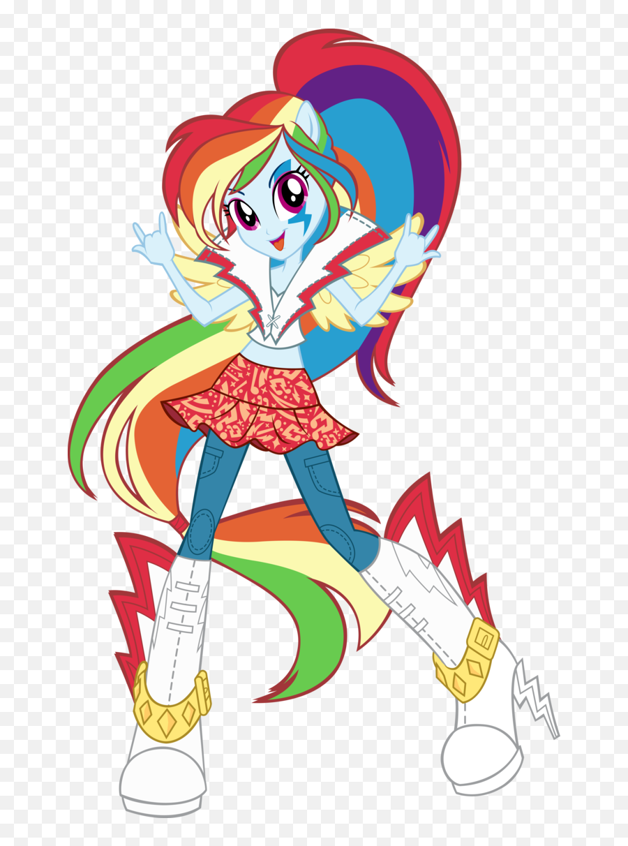 Rainbow Dash - Cia Dos Gifs Equestria Girls Rainbow Rocks Rainbow Dash Emoji,Bigli Migli Emoticons
