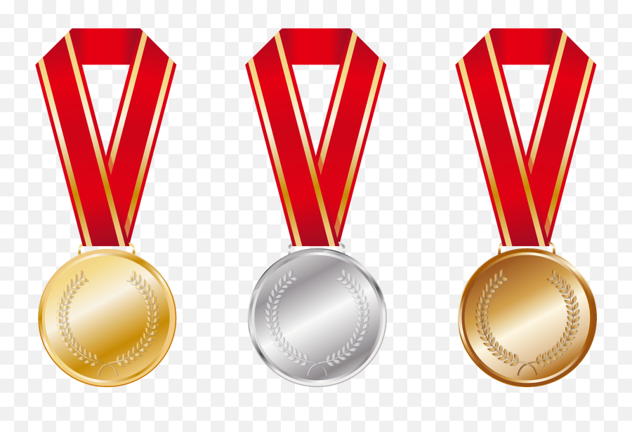 Gold Silver And Bronze Medals Clipart - Gold Silver Bronze Medal Clipart Emoji,Gold Medal Emoji