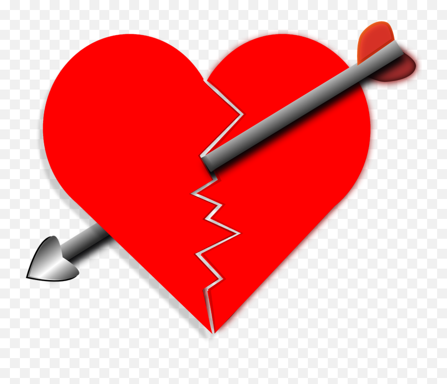 Broken Heart Clipart Hert - Sad Broken Heart Png Emoji,Hert Emoji