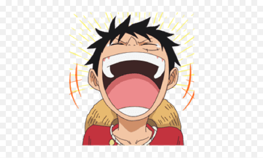 Moving One Piece Stickers - Sarcastic Laughing Gif Cartoon Emoji,One Piece Emojis