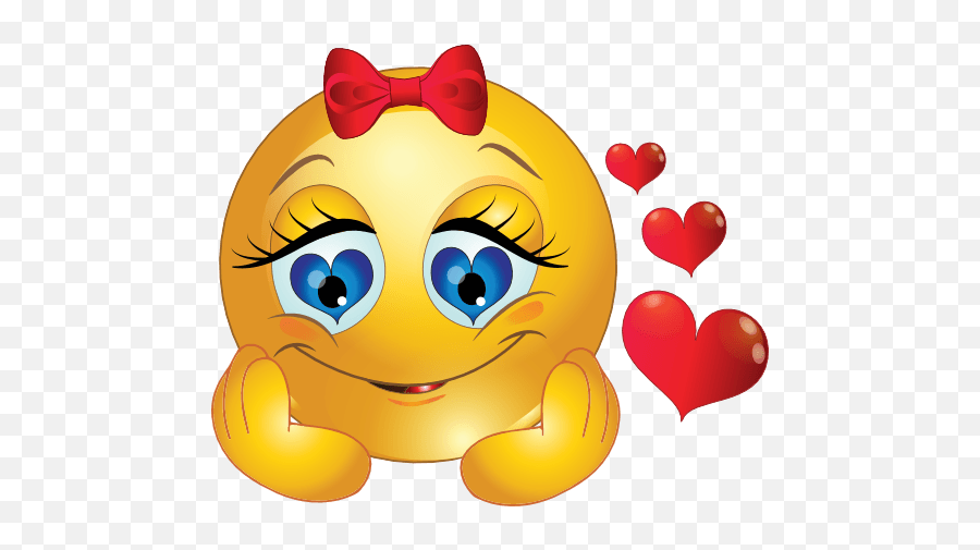 Emoticon She Is In Love Transparent Png - Stickpng Imágenes De Emoticones De Amor Emoji,Shrug Emoji