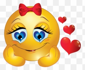 Emoticon She Is In Love Transparent Png - Stickpng Imágenes De Emoticones De Amor Emoji,Shrug Emoji