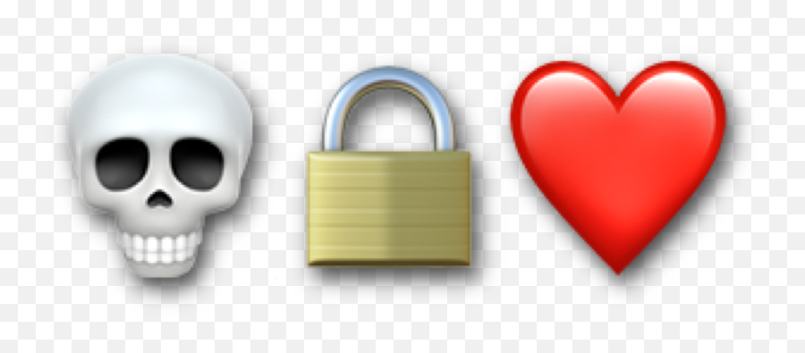 Lock Knife Skull Suicidal Suicide - Lovely Emoji,Lock Emoji