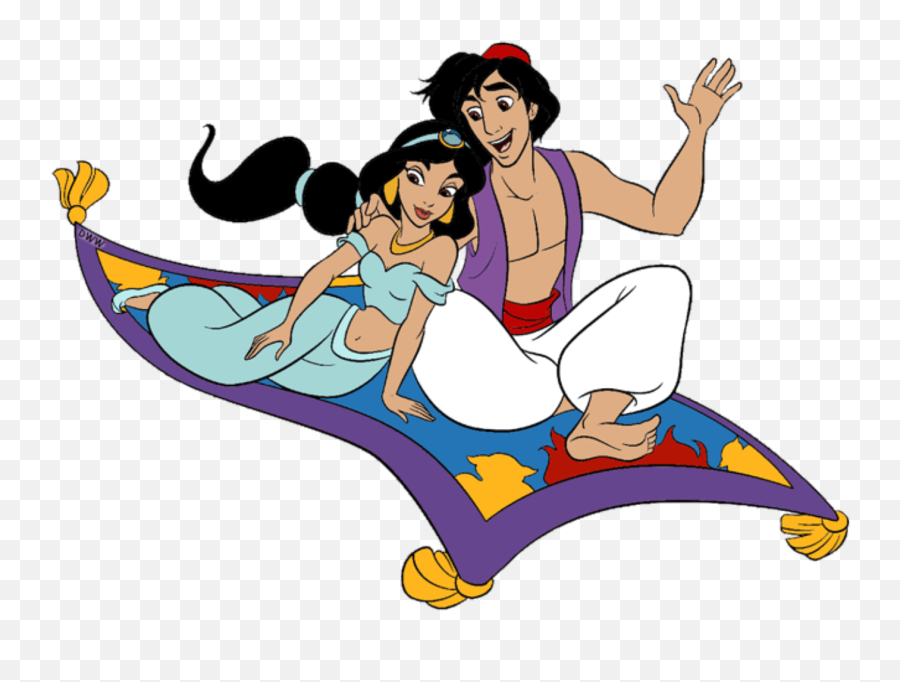 Aladdin - Drawing Jasmine And Aladdin On Carpet Emoji,Flying Carpet Emoji