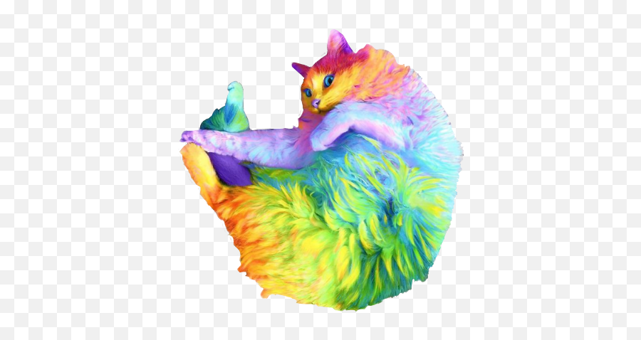 Fanartofkai Evil Red Gang Trippy - Rainbow Cat Emoji,Emoji Gang Signs