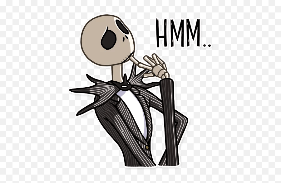 The Nightmare Before Christmas - Stickers De Jack Emoji,The Nightmare Before Christmas Emoji