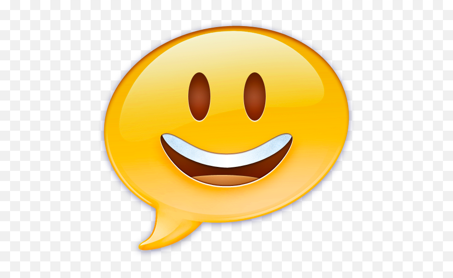 Face Happy Ichat Emoji Icon - Ichat Icon,Balloon Emoji Png