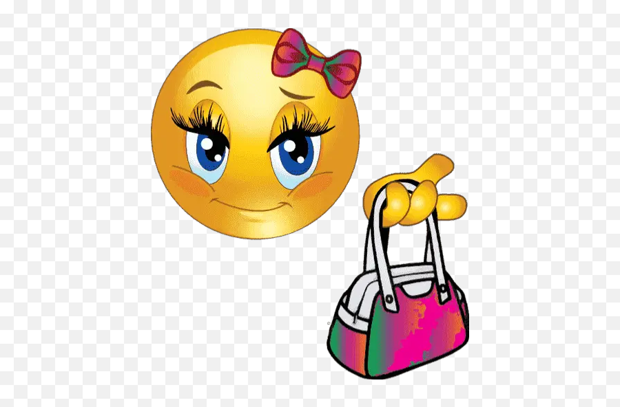 Emoji Girl Stickers For Whatsapp - Cartoon Purses,Emoji Girl Games