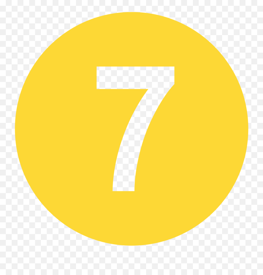 Fileeo Circle Yellow Number - 7svg Wikimedia Commons Number 7 In Yellow Circle Emoji,Emoji Font 7