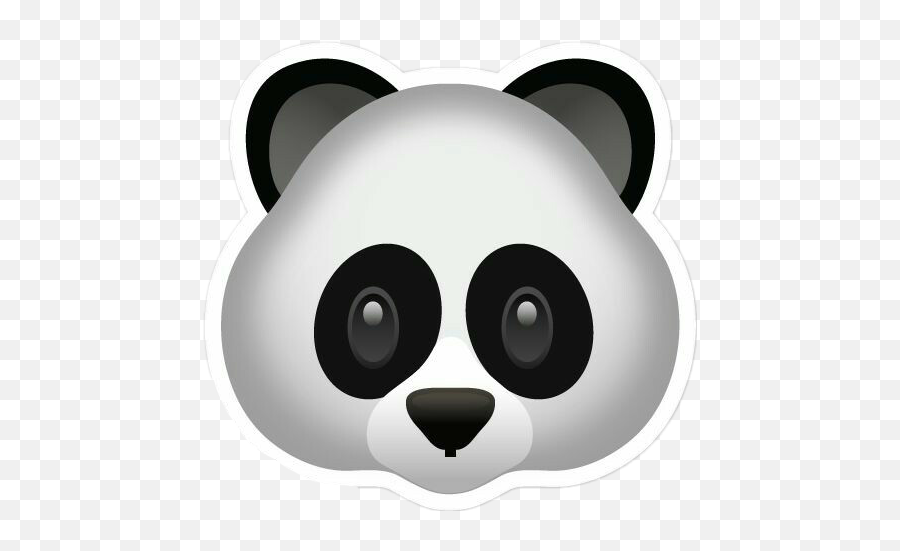 Stickers Tumblr Cute Animals Banda - Panda Emoji Transparent Background,Animal Emoji