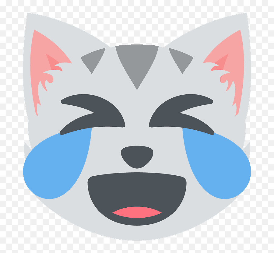Face With Tears Of Joy Id 10486 Emojicouk - Cat Laughing Crying Emoji,Laughing Tears Emoji