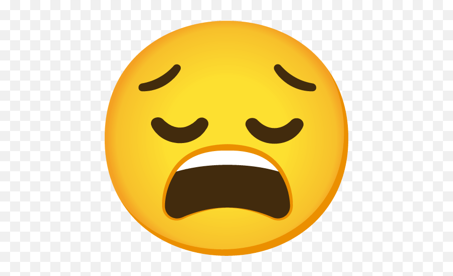 Tired Emoji - Android Weary Emoji,Emoji Face -smiley