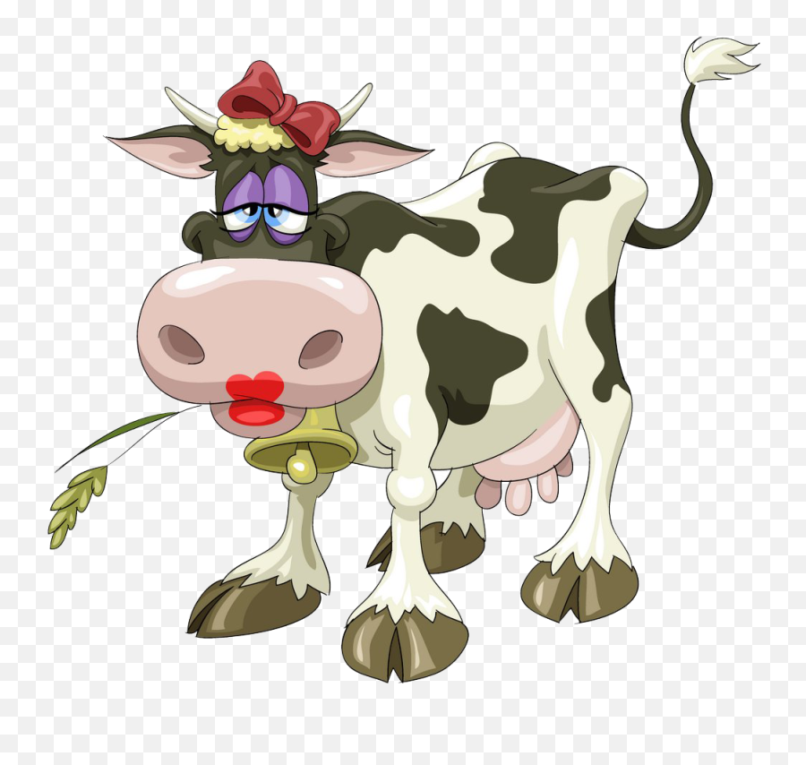 Dairy Cattle Clip Art - Cow Good Morning Gif Emoji,Sadg Emoticon Korean