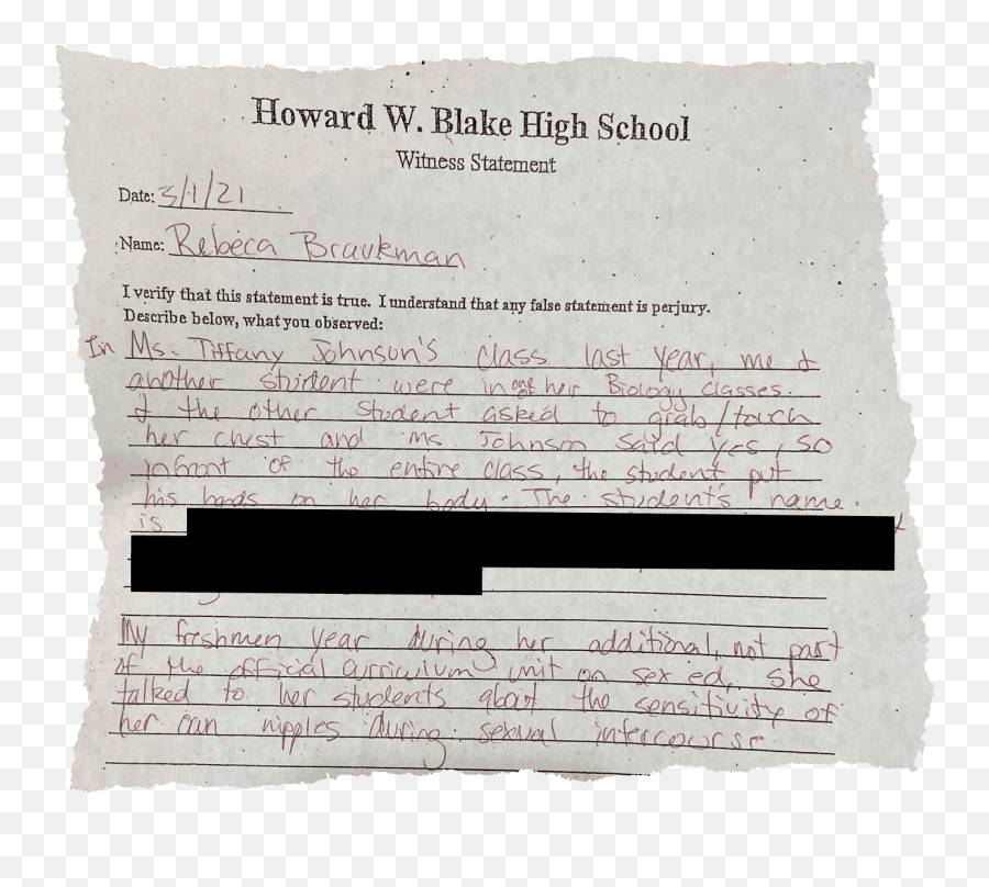 How Tampau0027s Blake High Reacted To Reports Of Teacheru0027s - Document Emoji,What Emojis Are Teachers Pet