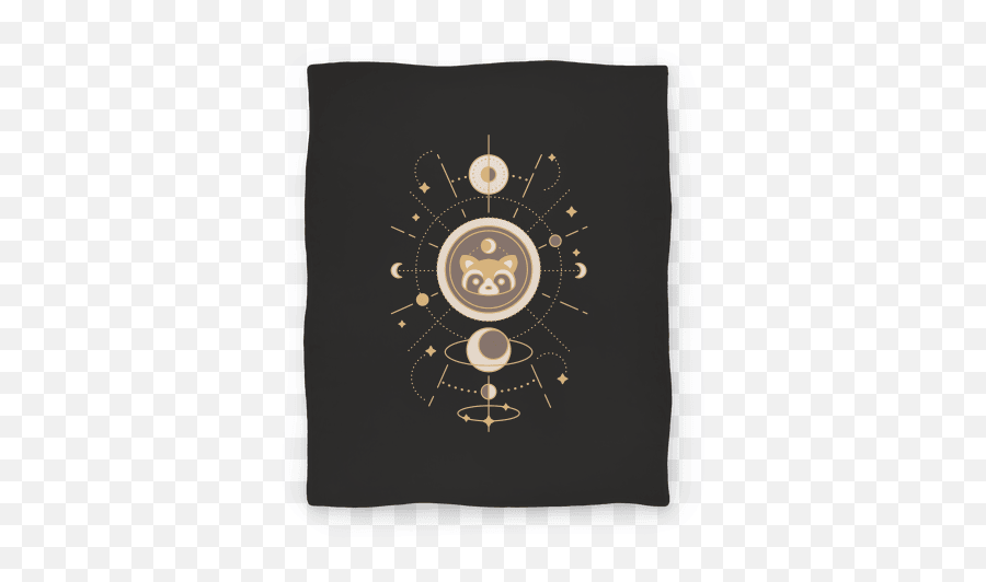 Raccoon Moon Blankets Lookhuman - Yin And Yang Emoji,Over The Moon Emoticon