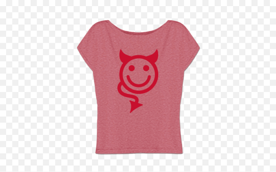 Buy A Devil Smiley Icon Womenu0027s Top Online - Short Sleeve Emoji,Facebook Devil Face Emoticon