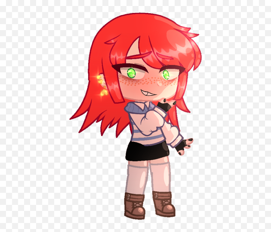 An Edit I Made In Like Early January Or - Gacha Club Lesbian Girlfriend Emoji,Before Emojis There Was Lucy