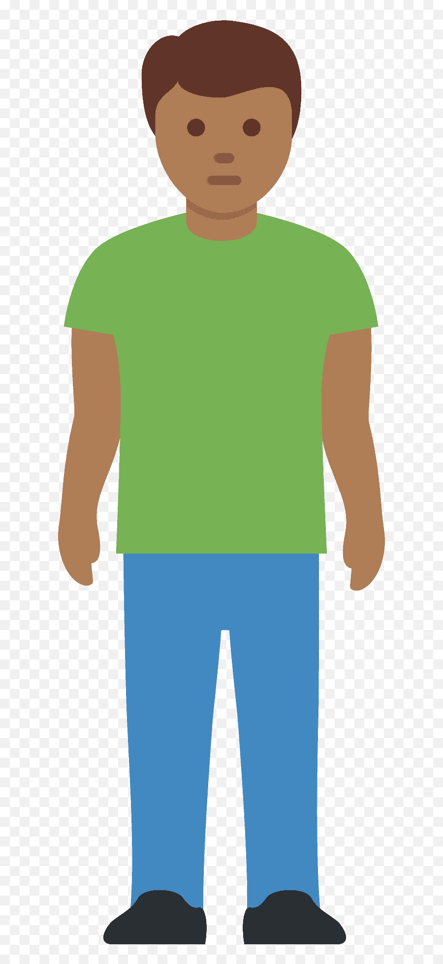 Man Standing Emoji Clipart Free Download Transparent Png - Boy Emoji Standing,Person Named Child Emojis