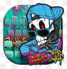 Graffiti Hip Hop Skull Keyboard - Hip Hop Graffiti Icon Emoji,Hip Hop Emoji Graffiti