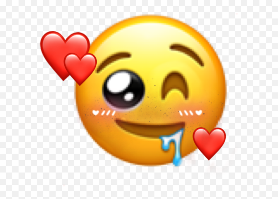 Emoji Love Sticker - Bad Mood Emoji Iphone,Drool Emoji