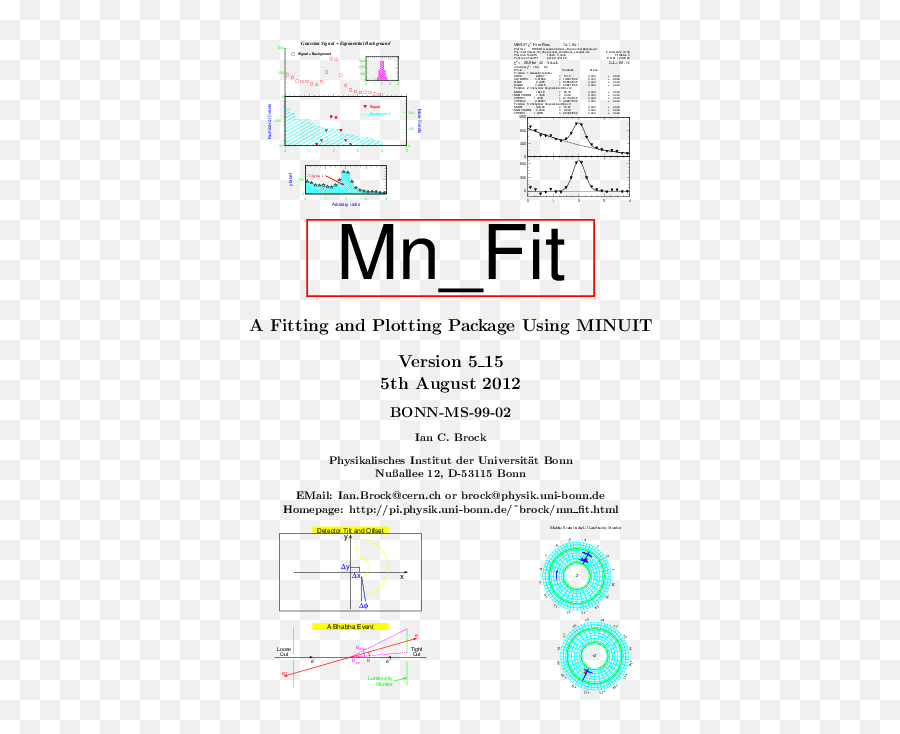 Pdf Mn - Fit A Fitting And Plotting Package Using Minuit Emoji,Small Floating Dots Emoticon