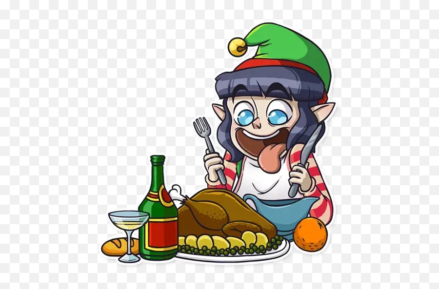 Santau0027s Little Helper Sticker Pack - Stickers Cloud Emoji,Tha Ksgiving Emojis And Stickers