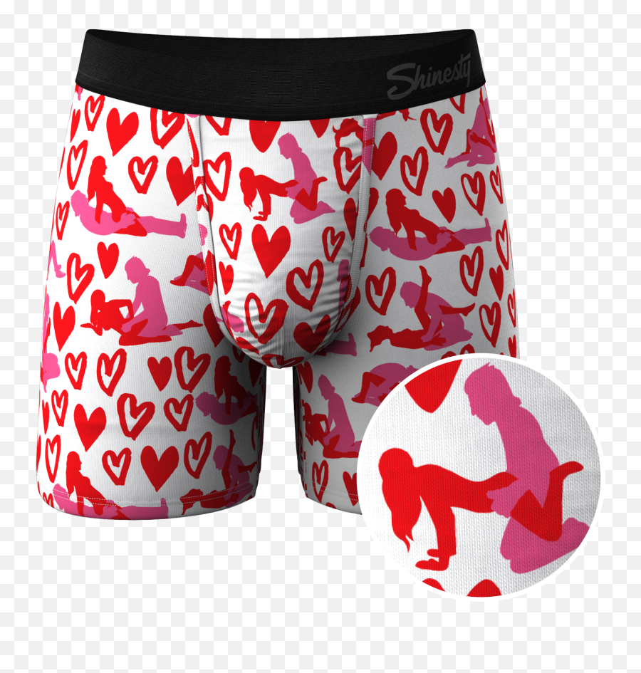 The Lovely Nuts Valentines Day Ball Hammock Pouch Underwear - Day Underwear For Him Emoji,Panties Emoji