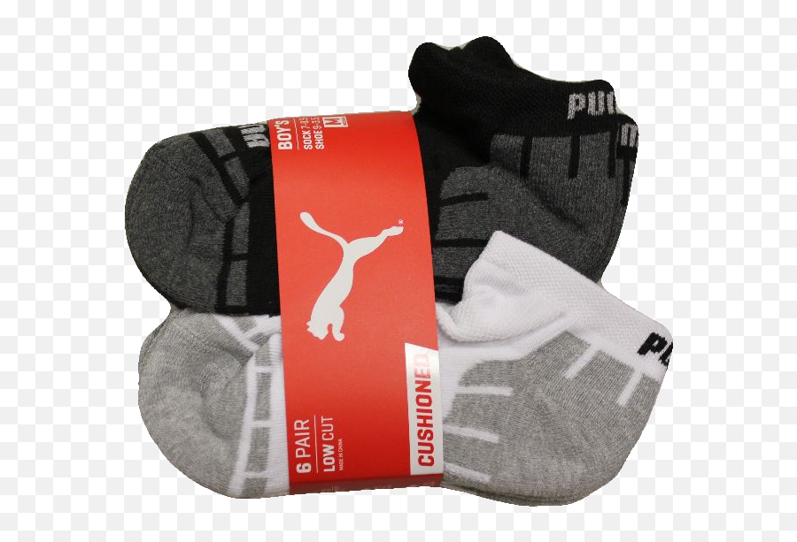 Puma Boysu0027 Blackwhite Low Cut 6 - Pack Socks Size 511 Emoji,High Heel Shoe And Handcuff Emoticon