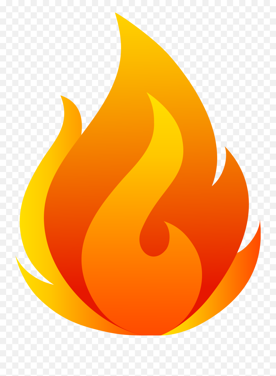 Cool Flame Fire - Transparent Background Fire Png Clip Art Emoji,Fire Emoji Transparent Background