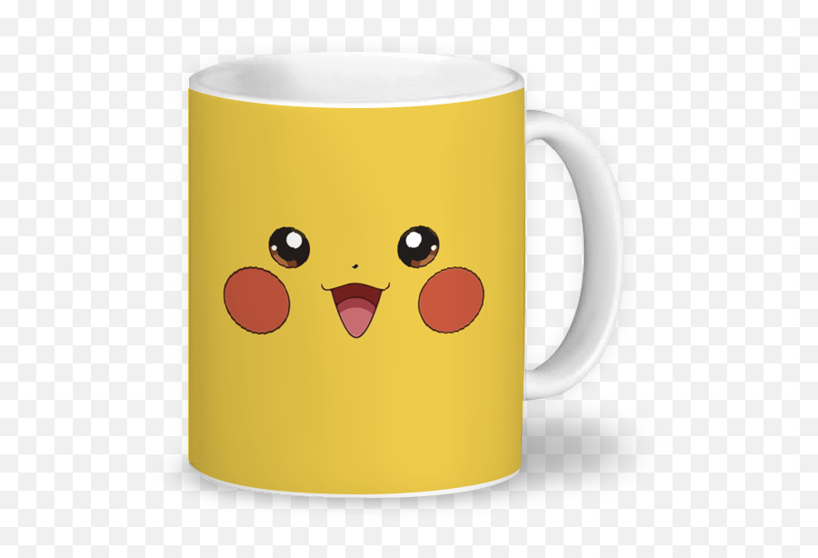 Download Hd Caneca Pikachu Face De Vivi Saccna - Bts Emoji,Magic Face Emoticon
